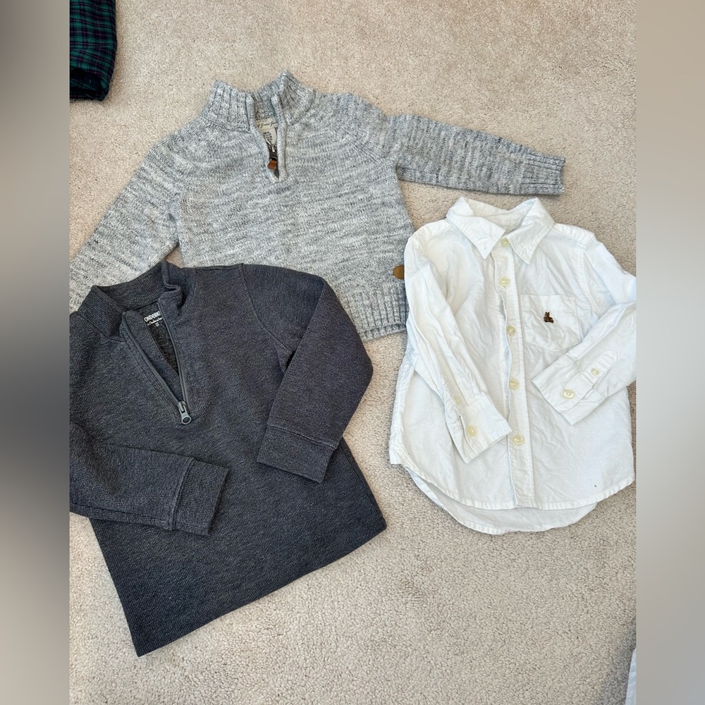 Toddler Boy Formal Winter Cotton Clothes Bundle (18-24 Months/H&M, Gap,Walmart)